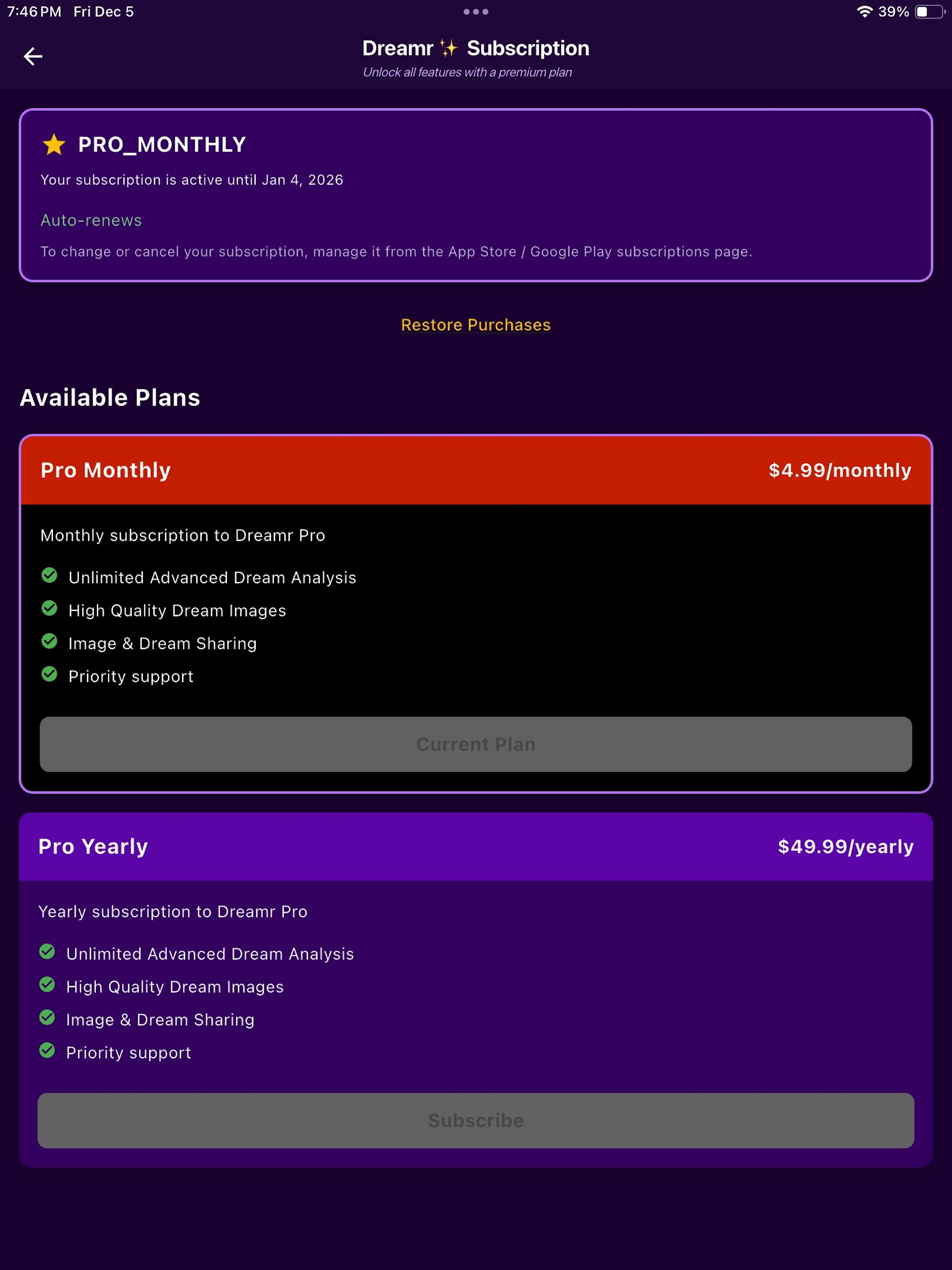 Dreamr AI Dream analysis screenshot 16