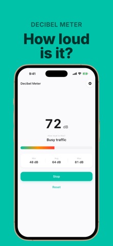 Decibel Meter: dB Noise Check iPhone screenshot