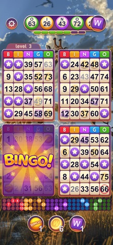 Bingo Words and Wildlife iPhone screenshot