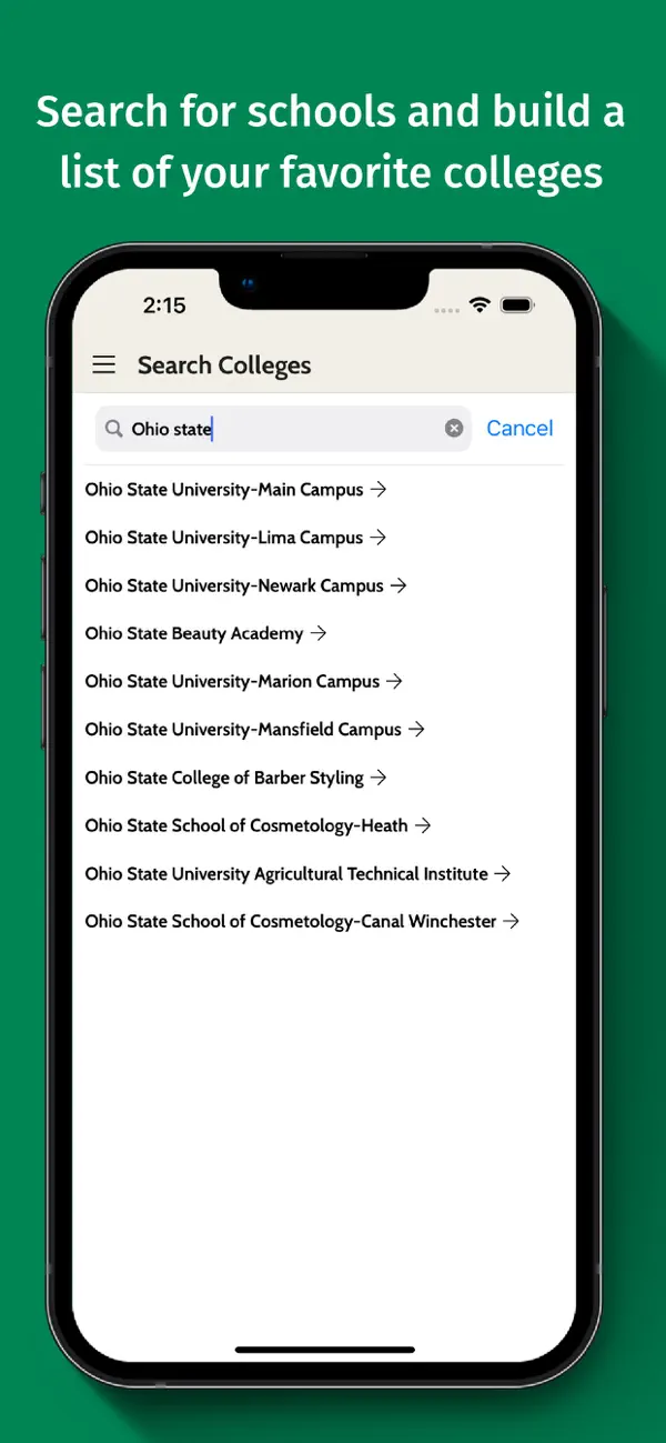 Screenshot #2 pour College Scholarship Calculator