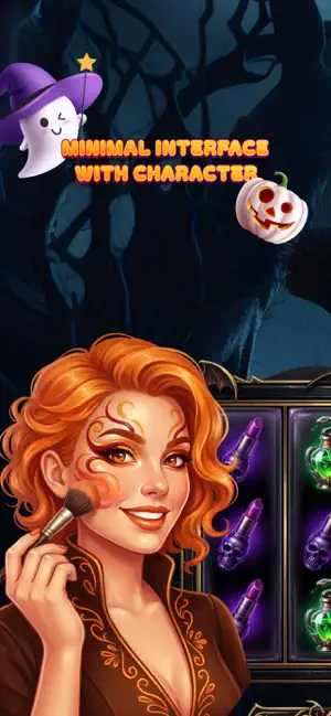 Halloween Spin Game: Makeup screenshot 1