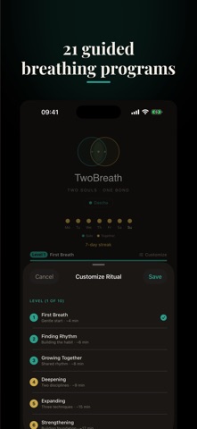 TwoBreath: Couples Breathing Screenshot 5 of 6