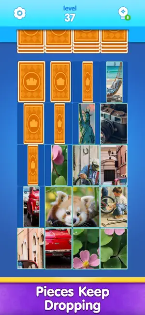 Jigsaw Drop: Solitaire Puzzle iPhone screenshot 4