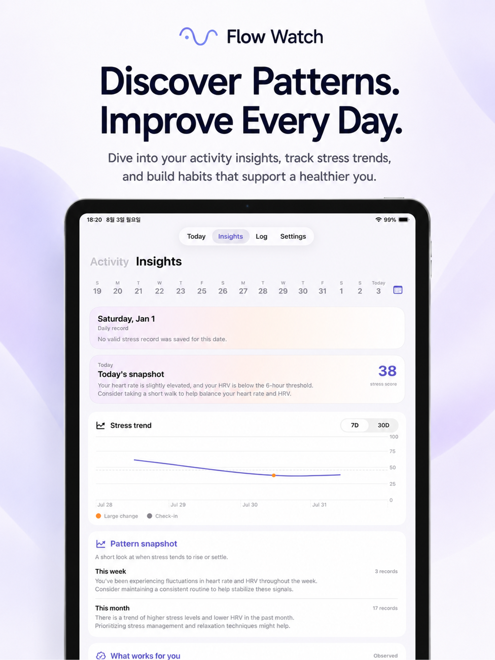 Flow Watch: Stress & HRV screenshot 14