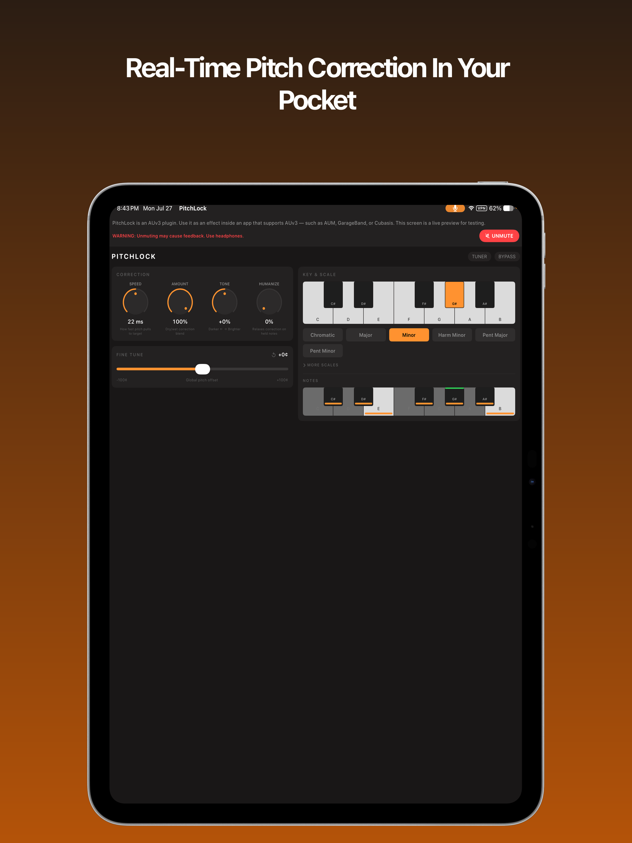 PitchLock: AUv3 Vocal Tuner screenshot 5