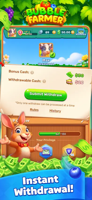 Bubble Farmer: Win Real Cash screenshot 5