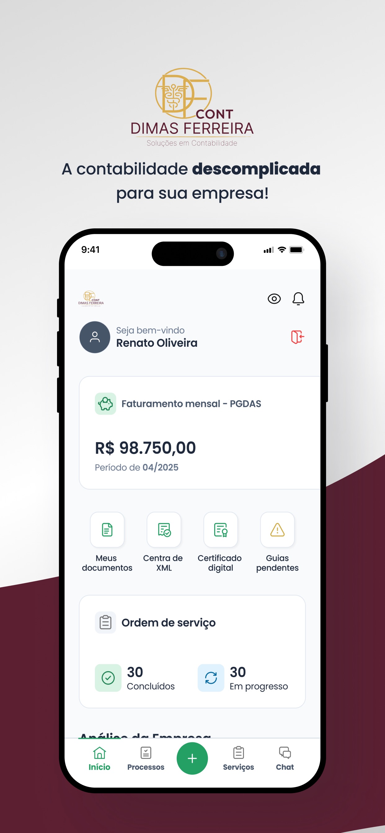 Screenshot 1 of DFCONT SOLUÇÕES CONTÁBEIS