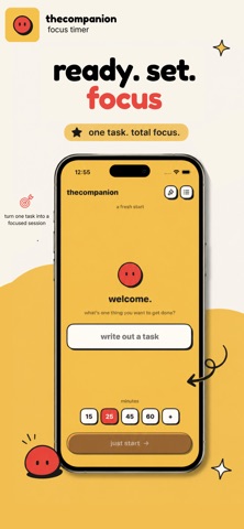 thecompanion — focus timer Screenshot 1 of 6