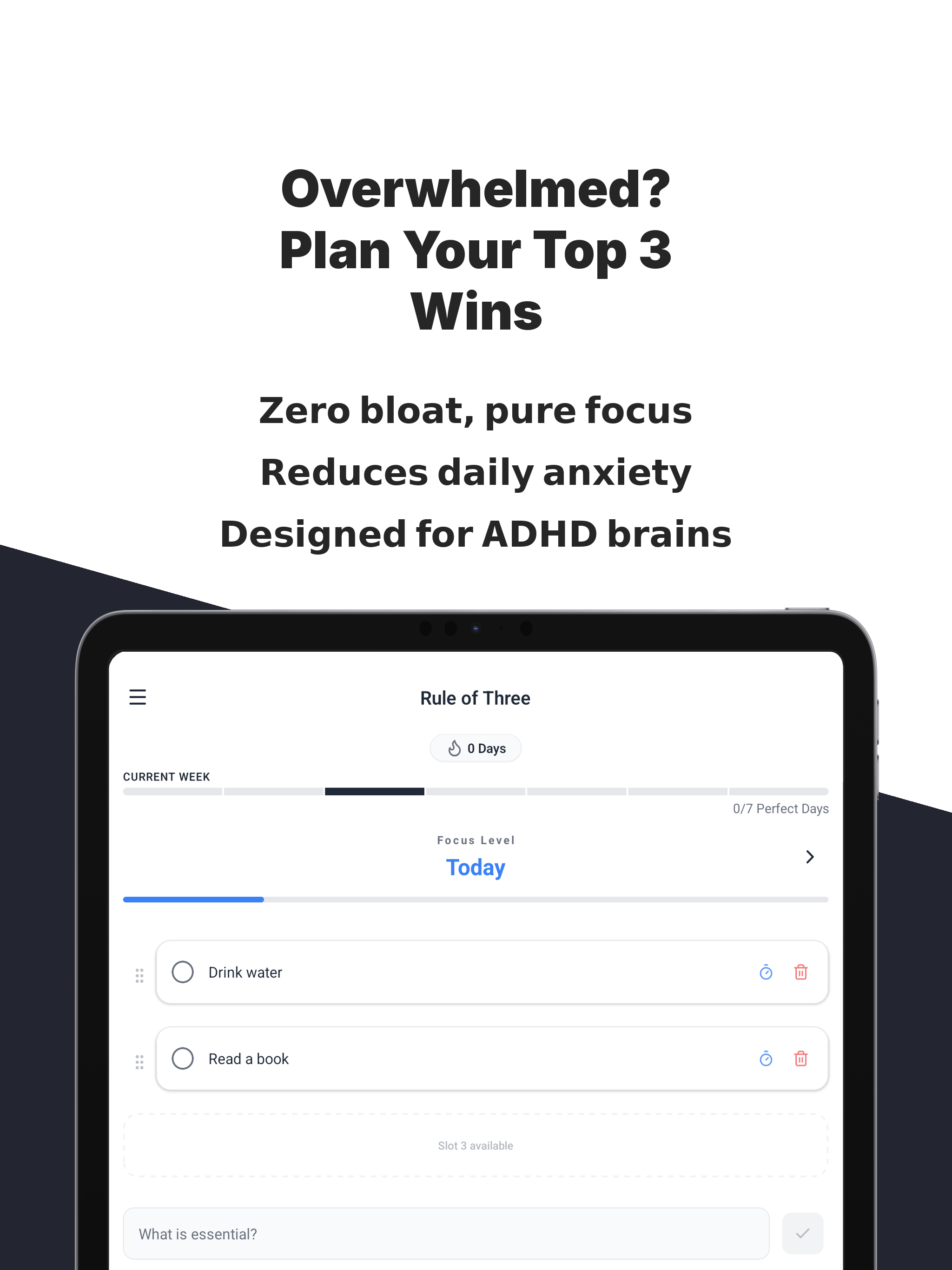 Rule of 3: To-Do List & Focus screenshot 6