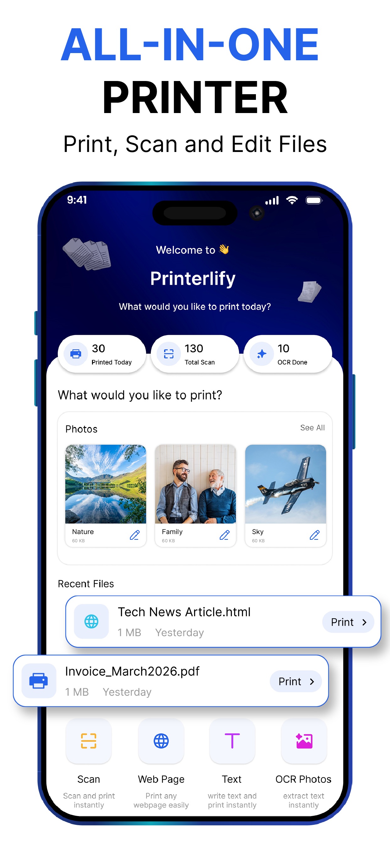 Screenshot 1 of ZenPrint : Smart Printer App