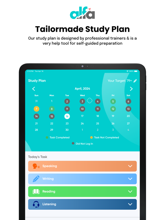 PTE Practice & Tests - AlfaPTE iPad screenshot 5 - Education app