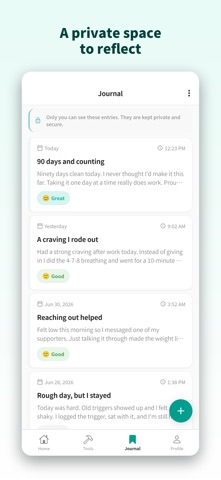 Strive - Recovery Tracker iPhone screenshot