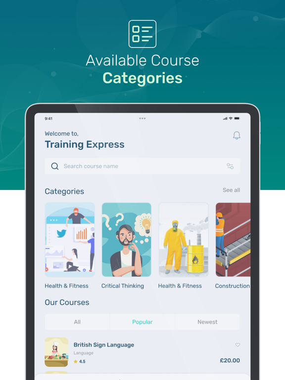 Training Express Learn Skills iPad screenshot 2 - Education app