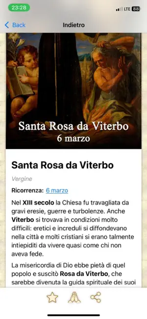 Santo del Giorno App iPhone screenshot 2