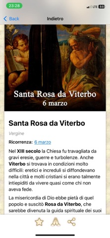 Santo del Giorno App iPhone screenshot 2