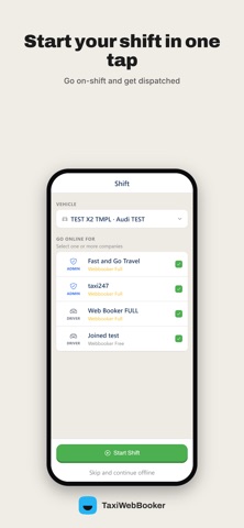 TaxiWebBooker driver Screenshot 3 of 7