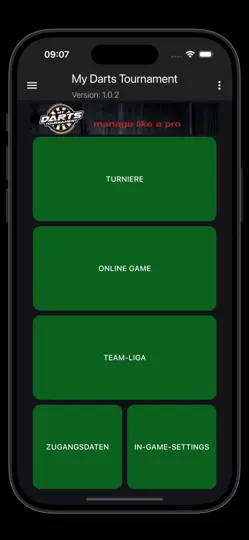 Screenshot von My Darts Tournament Client auf dem iPhone 1