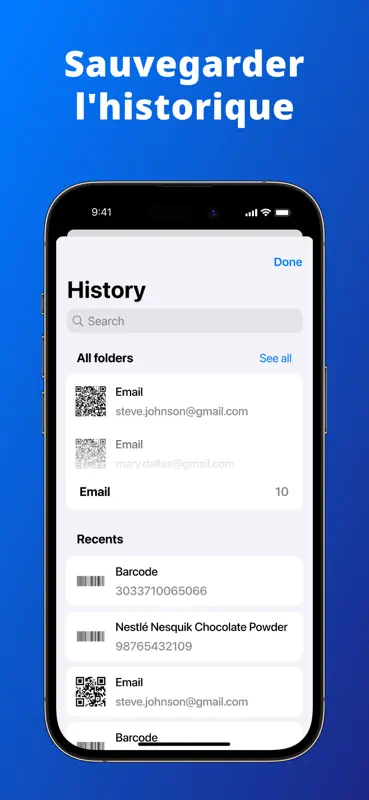 QR Code Scanner - Lecteur QR screenshot 7 of 9