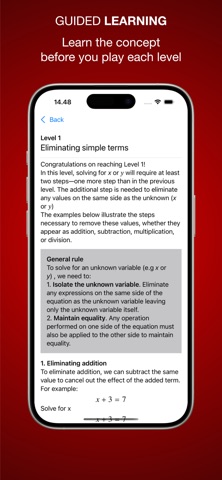 Algebra for beginners Screenshot 5 of 5
