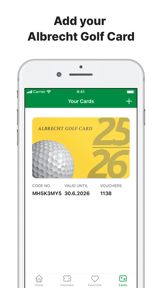 Albrecht Golf Card screenshot