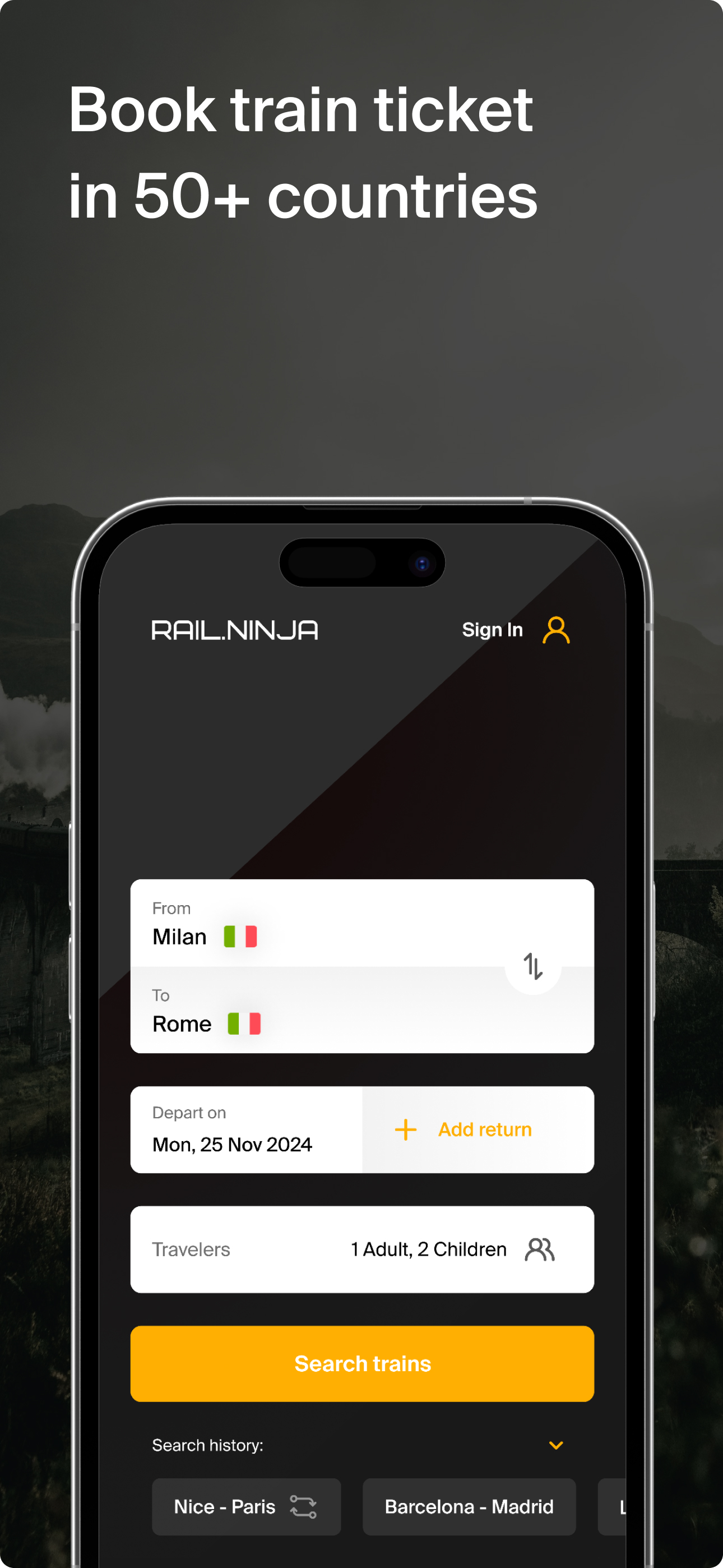 Rail Ninja: Train Tickets