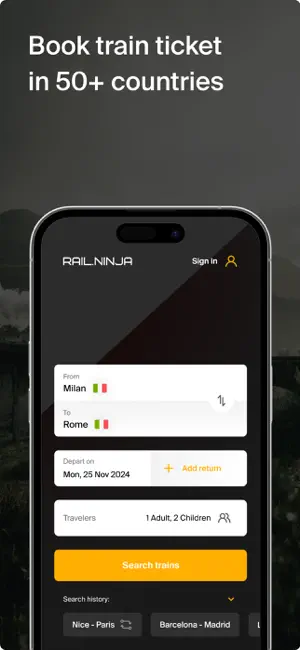 Rail Ninja: Train Tickets screenshot 1