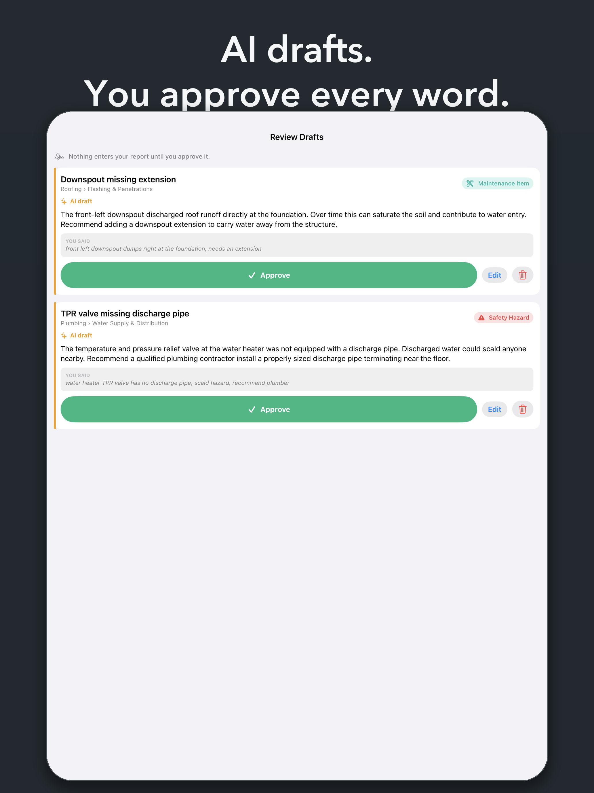 Rafter: Home Inspection Report screenshot 9