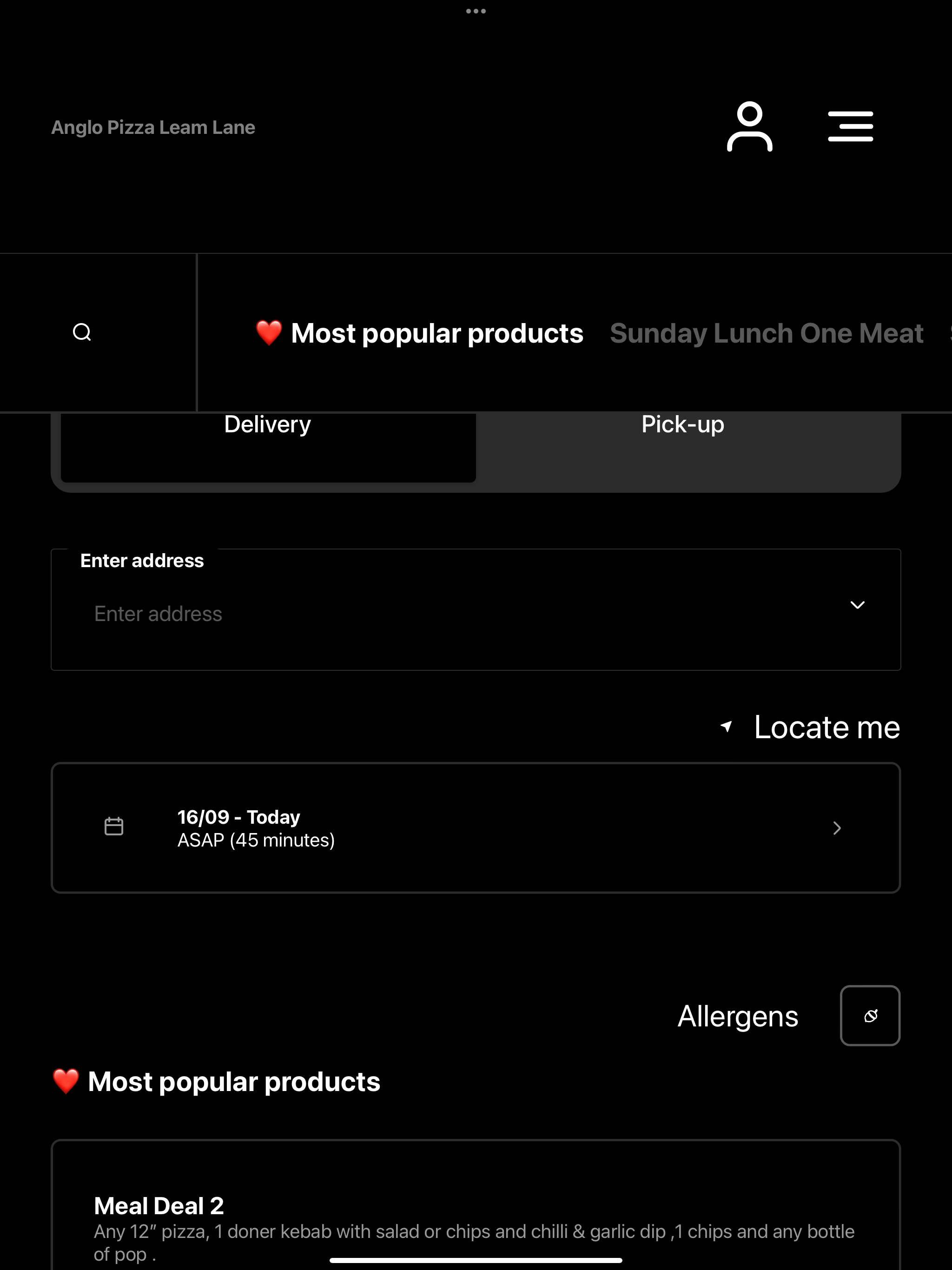 Anglo Pizza Leam Lane UK screenshot 7