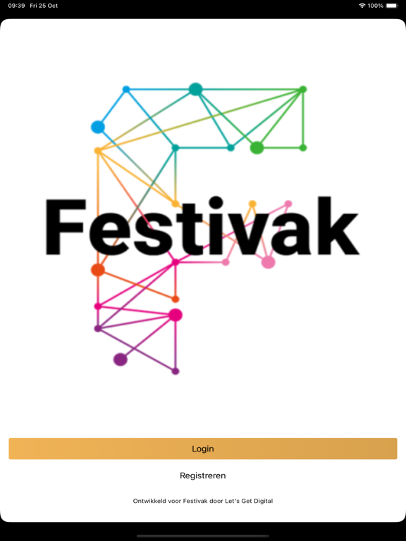 Festivak Connect iPad app afbeelding 1