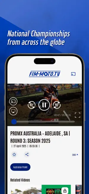 FIM-Moto TV iPhone screenshot 3