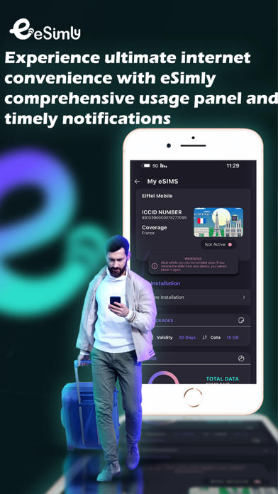 eSimly: eSIM Internet & Travel Screenshot