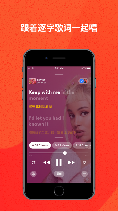 Musixmatch Dynamic Lyrics screenshot