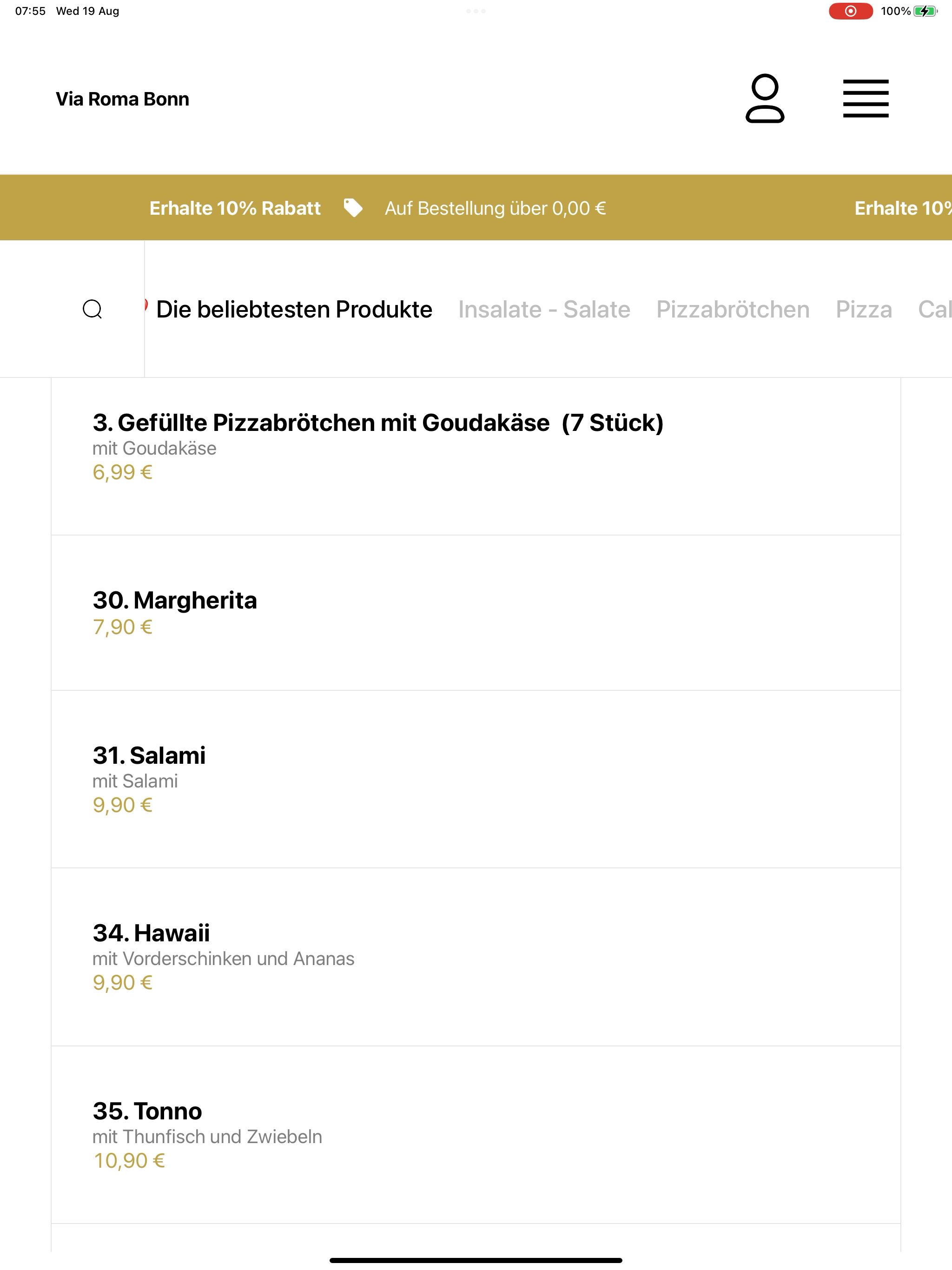 Via Roma Bonn Restaurant screenshot 8