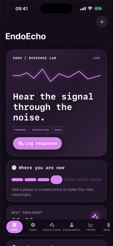 EndoEcho: Hormone Tracker iPhone screenshot