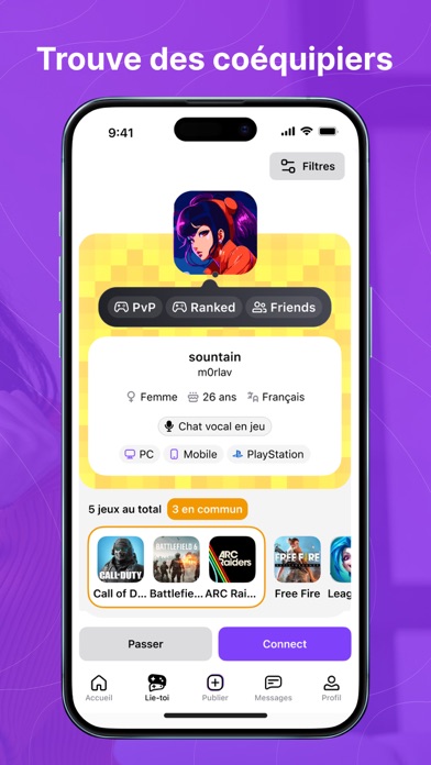 Screenshot #1 pour Gameram – Network for gamers