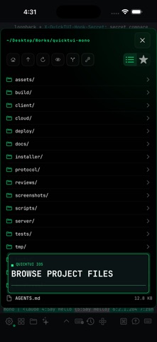 QuickTUI: AI Agent Terminal Screenshot 4 of 9