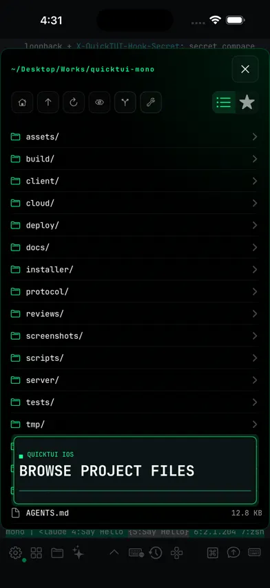 QuickTUI: AI Agent Terminal screenshot 4