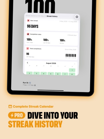 Simple Streak: Habit Tracker iPad screenshot