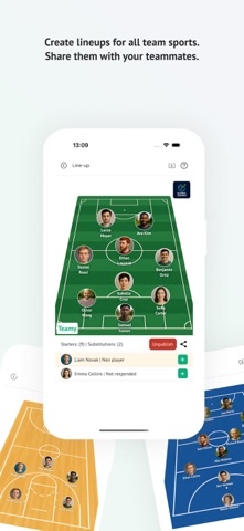 Teamy for sports teams screenshot