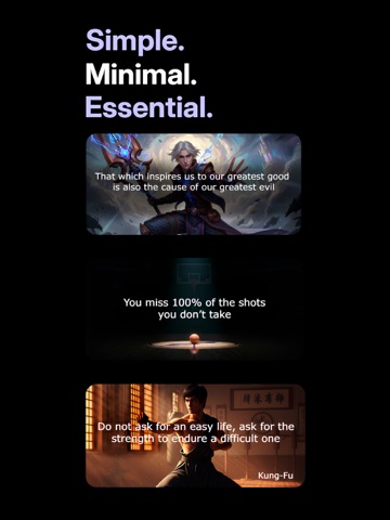 Aesthetic Quotes Widget iPad screenshot