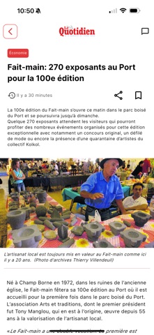 Le Quotidien de La Réunion screenshot