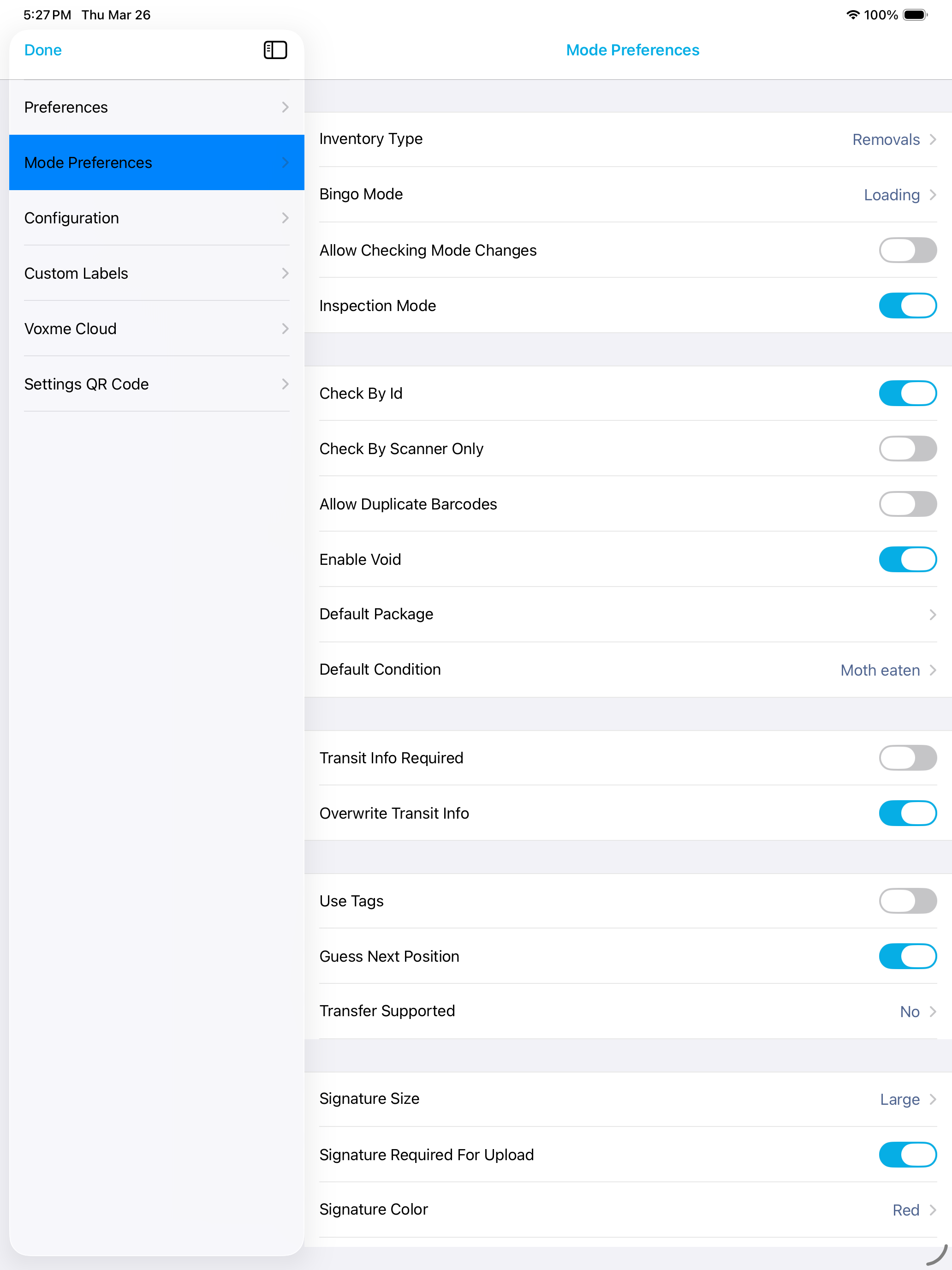Voxme Inventory
