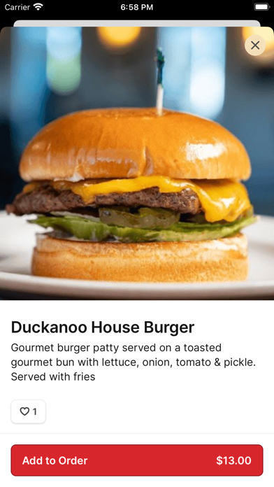 Duckanoo Grill iPhone screenshot 4 - Food & Drink app