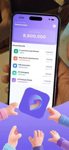 ATUS - AI Token Usage Stats iPhone screenshot 1