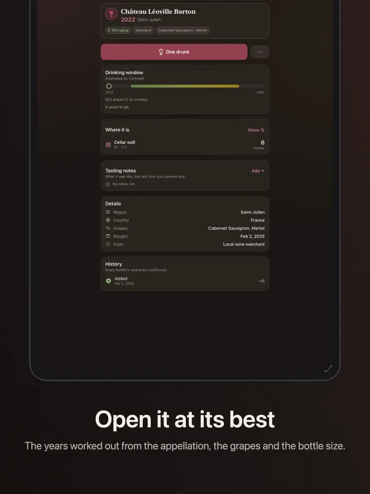 Corkwell on iPad: screenshot 5 of 8