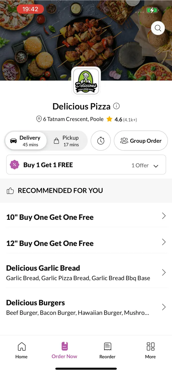 Screenshot #2 pour Delicious Pizza Poole