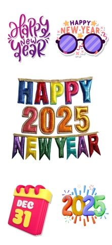 Happy New Year - WAStickers iPhone screenshot