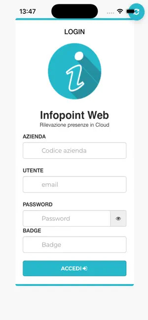 Infopoint Web App screenshot 1