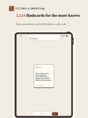 FCC GROL & GMDSS Prep iPad screenshot