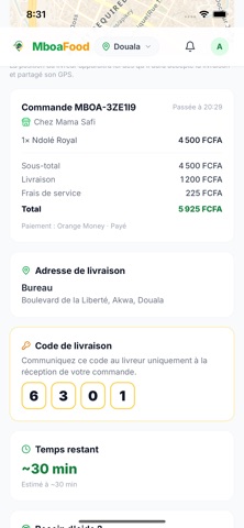 MboaFood screenshot 1